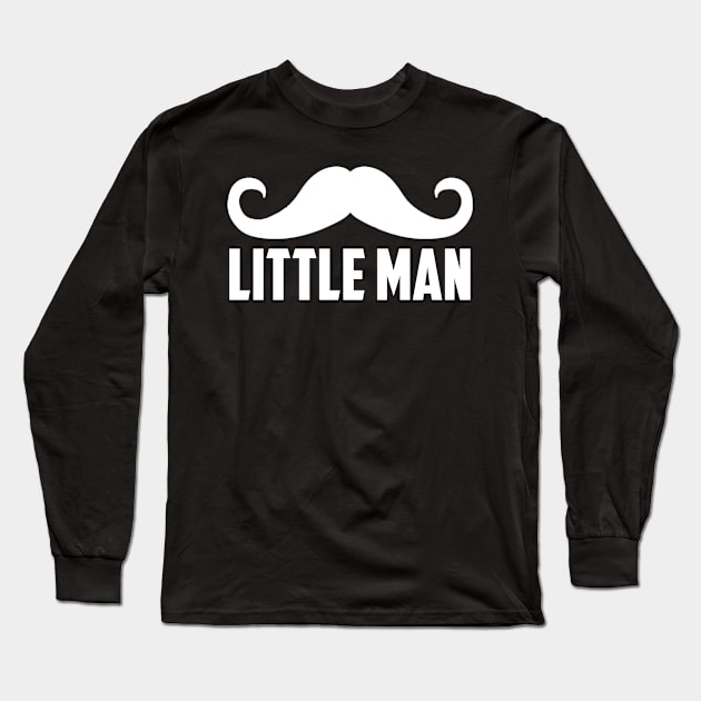 Fathers Day 2018 Little Man Mustache Matching Dad And Kiddo Long Sleeve T-Shirt by nhatvv